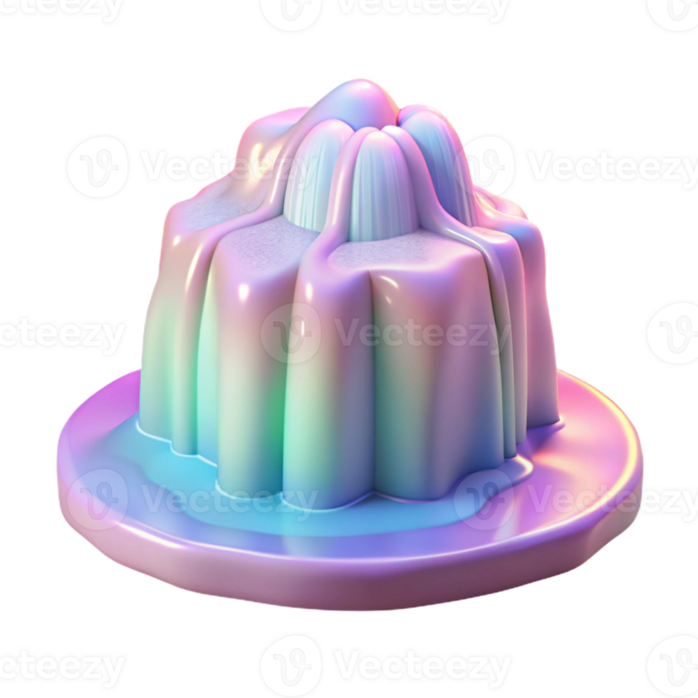 beautiful contemporary An ethereal depiction of a waterfall cascading into a pool of light, rendered in a dreamlike, pastel color palette. Soft, ambient lighting 4K png