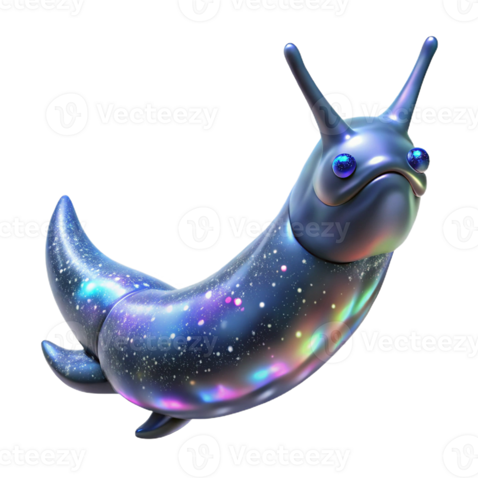 extraordinary abstract A colossal bioluminescent space slug drifts through a nebula, iridescent scales shimmering, ethereal and dreamlike, art nouveau style professional png