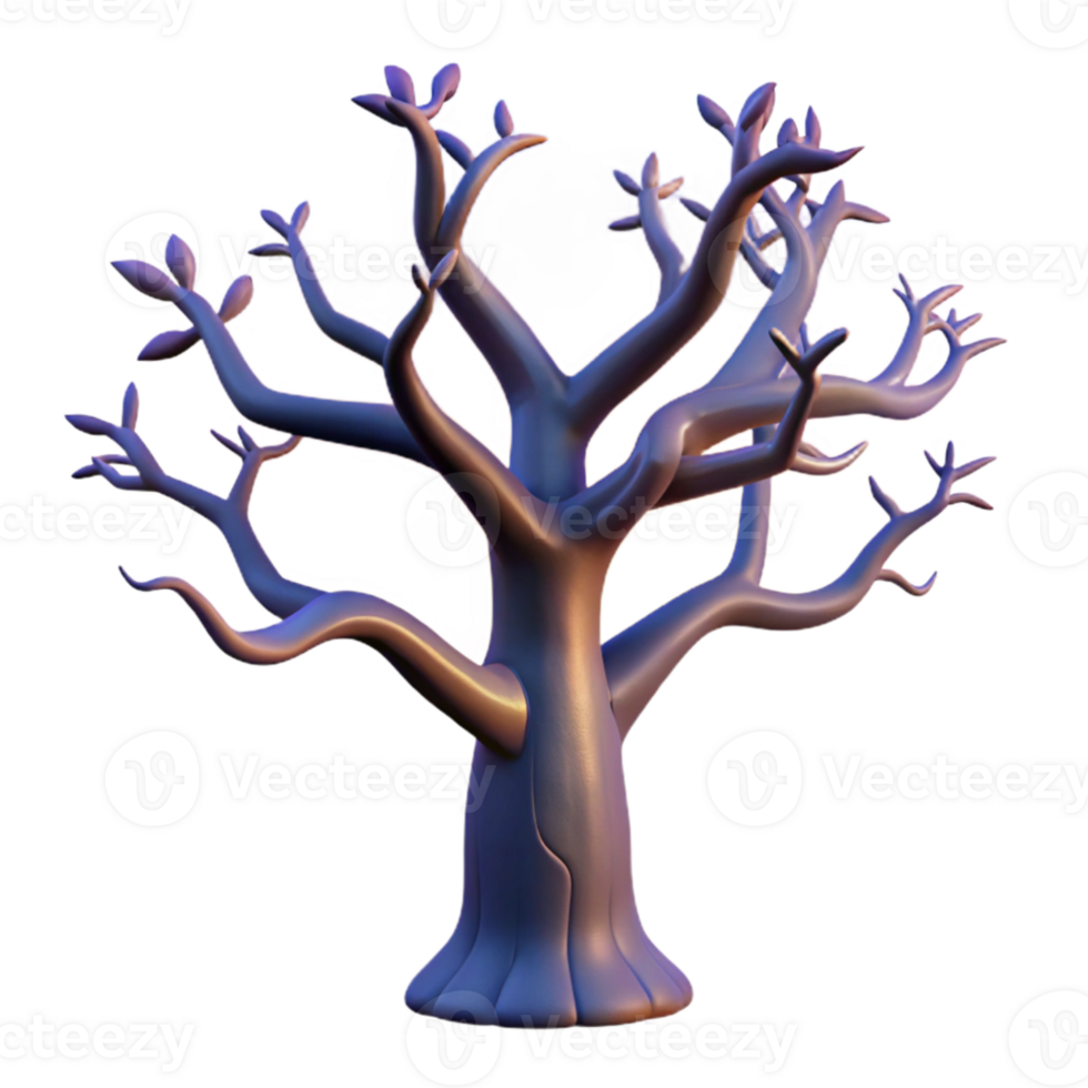 impressive creative A gnarled oak tree silhouetted against a twilight sky, stark contrast, dramatic lighting professional png