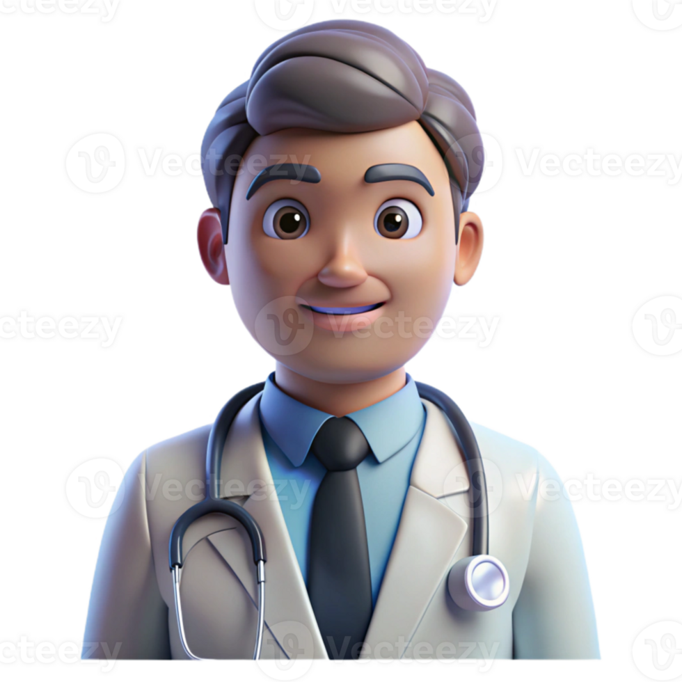 magnificent vintage Portrait of a dedicated doctor with a stethoscope and a compassionate expression, lit by the soft glow of a hospital room, in a medical photography style original png
