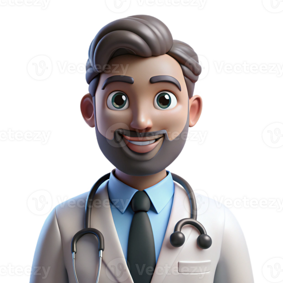 serene vintage Portrait of a dedicated doctor with a stethoscope and a compassionate expression, lit by the soft glow of a hospital room, in a medical photography style high resolution png