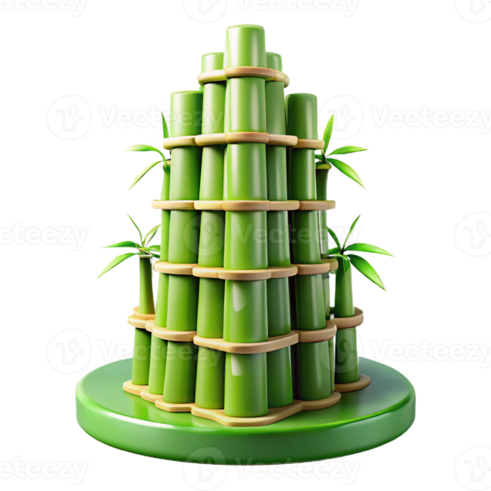extraordinary contemporary Bamboo skyscraper, sustainable design, green facade, natural lighting, eco-friendly aesthetic premium png