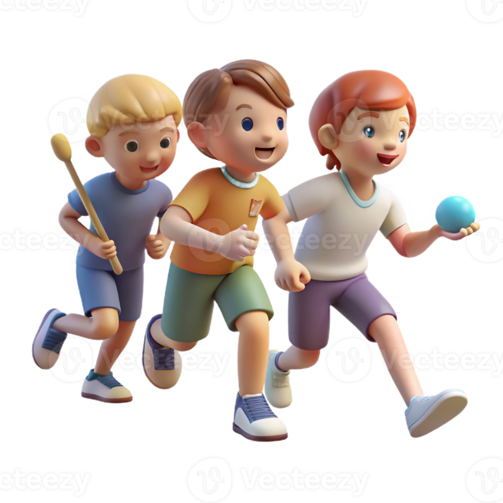 elegant abstract A group of children playing stickball in a 1950s neighborhood, soft, nostalgic lighting, vintage photographic style 4K png
