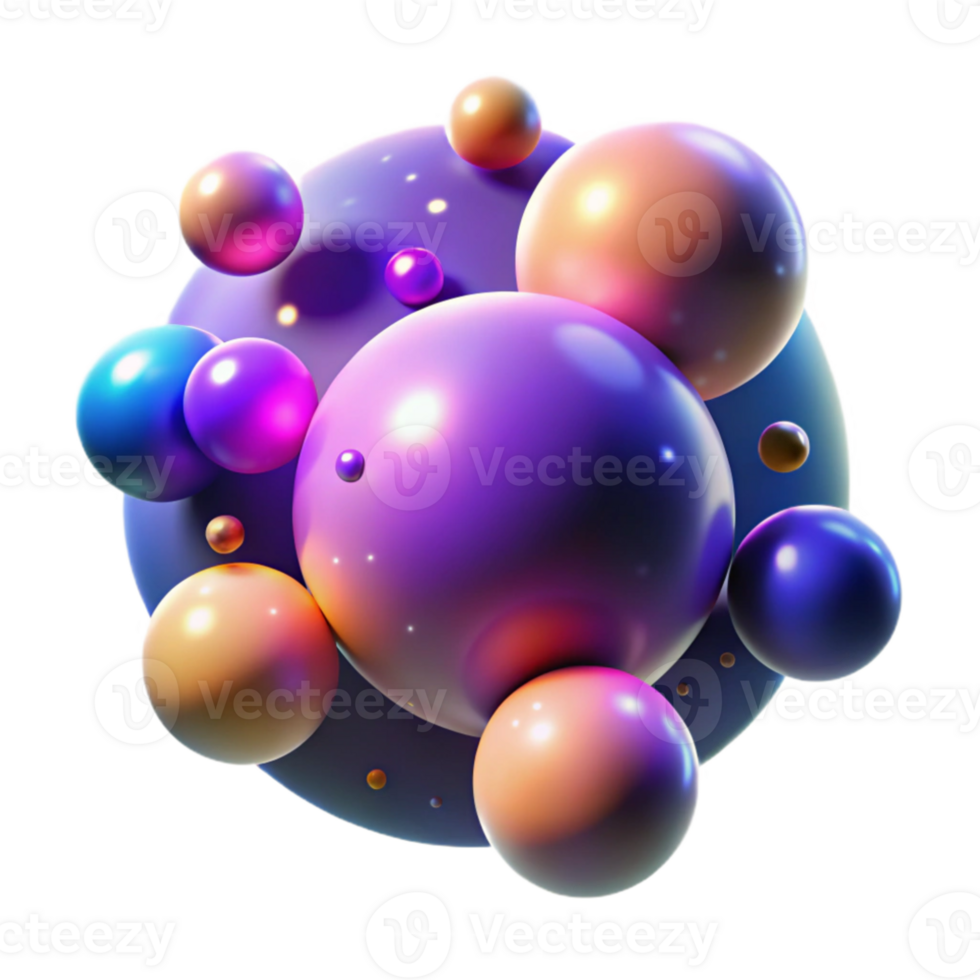 vibrant classic A field of colorful, glowing orbs, floating in a dark, ethereal space, creating a sense of wonder and magic, with a soft focus effect exclusive png