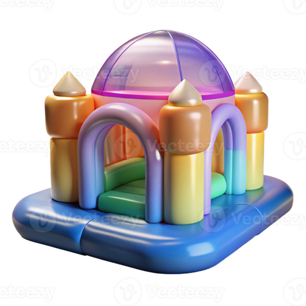 impressive contemporary Inflatable architecture, translucent materials, colorful design, temporary structures, playful atmosphere, authentic png