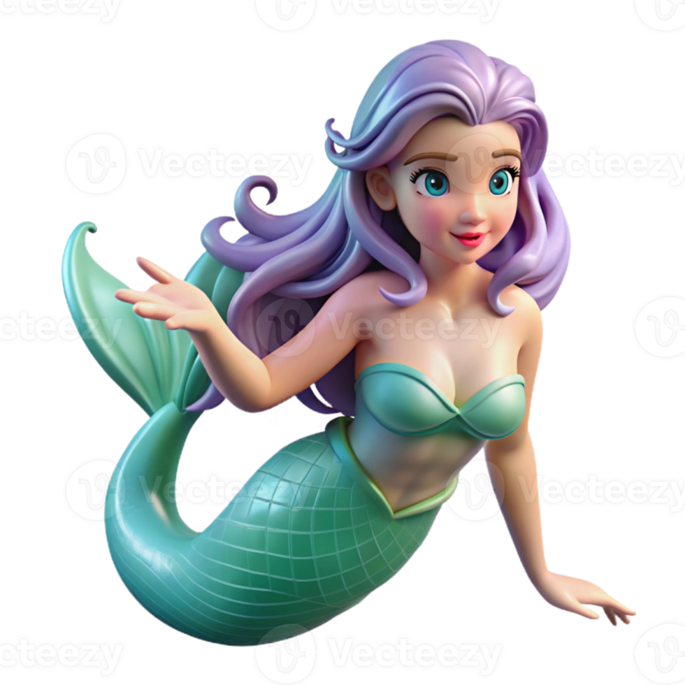 impressive contemporary An alluring siren, with scales that shimmer like opals, combing her long hair, Art Nouveau style, soft underwater lighting detailed png