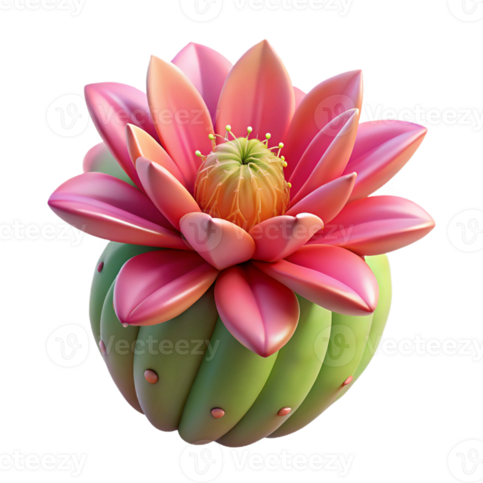 vibrant vintage A close-up of a cactus flower, vibrant colors and intricate details, desert photography style exclusive png