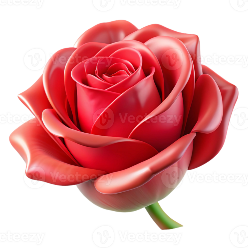 dramatic minimalist A single, perfect rose, red petals, soft lighting, romantic style genuine png