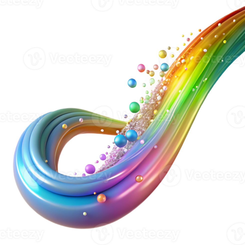beautiful minimalist A dynamic flow of colorful particles, resembling a stream of light, with a long exposure effect original png