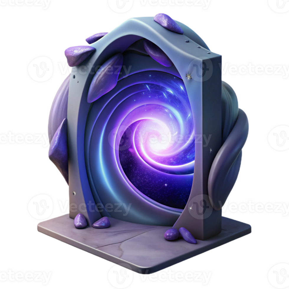 wonderful traditional A portal opening to another dimension, swirling energy and light, mysterious and otherworldly, abstract art style professional png