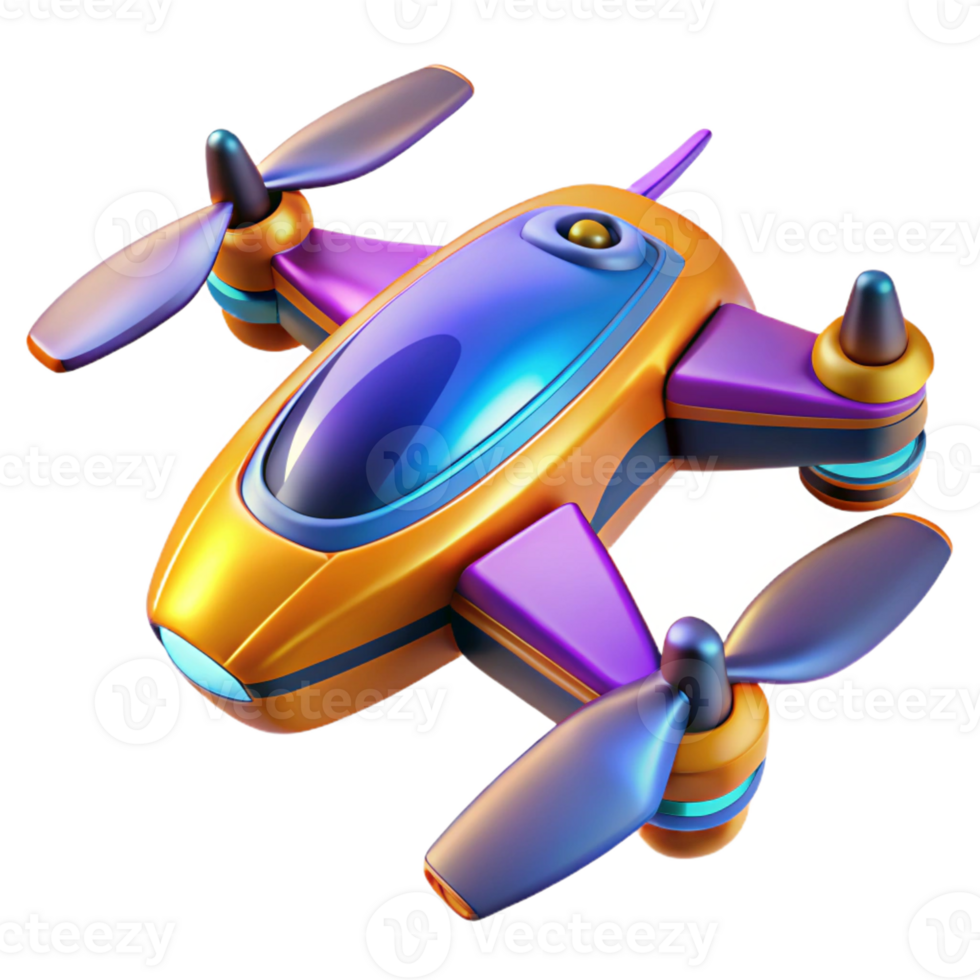 serene abstract A futuristic racing drone, sleek and aerodynamic, vibrant color scheme, motion blur, speed painting style exclusive png