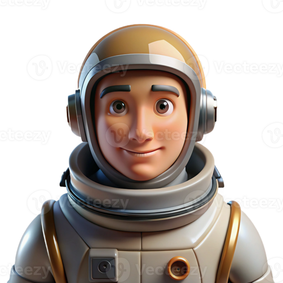 beautiful minimalist Portrait of a stoic astronaut in a spacesuit, lit by the harsh glare of the sun, in a photorealistic style high resolution png