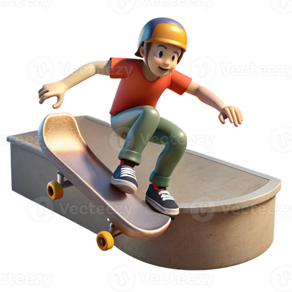 stunning abstract A skateboarder performing a trick in a concrete skatepark. Urban sports style, dynamic lighting high resolution png