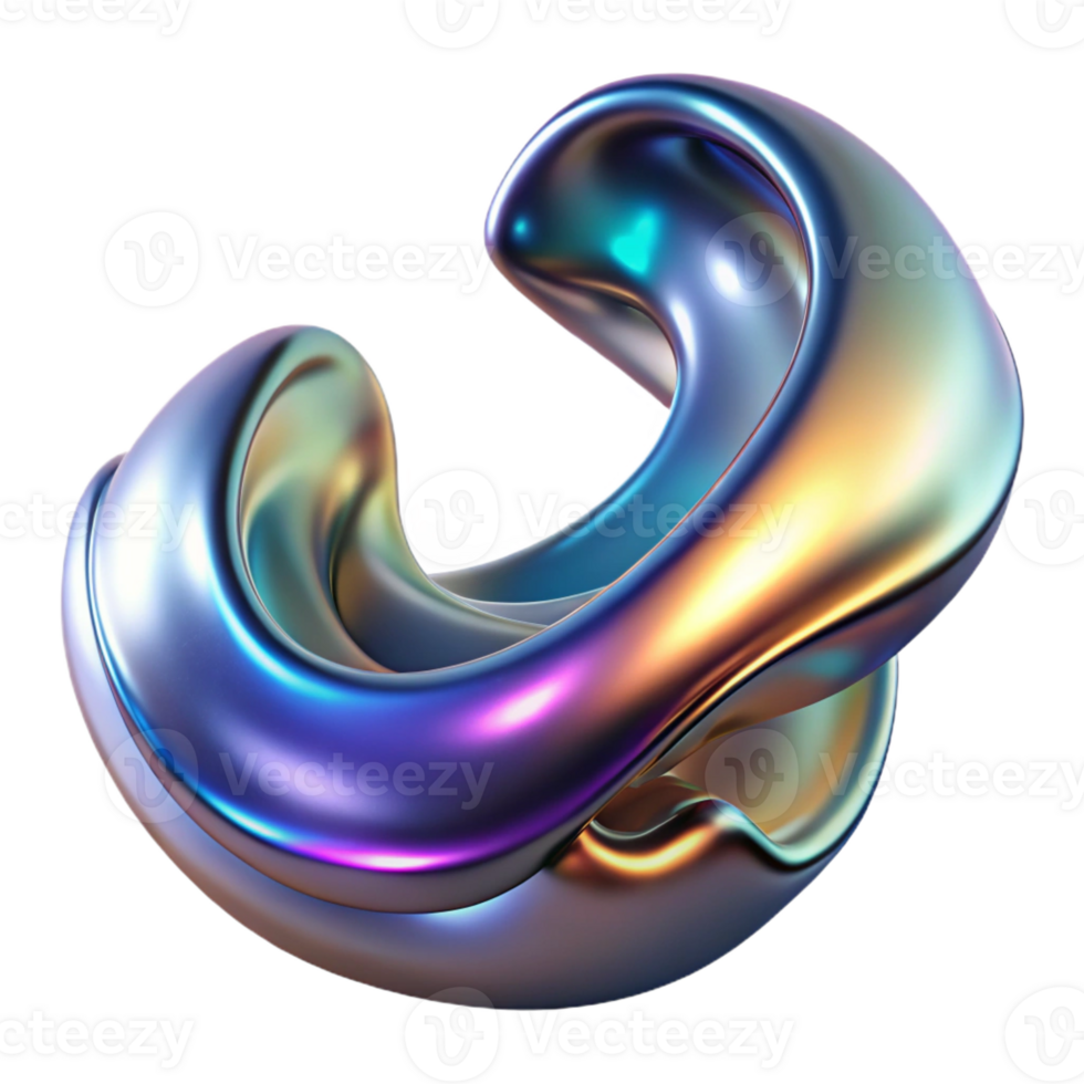 magnificent minimalist A flowing, liquid metal sculpture morphing into abstract shapes, lit by a chromatic light source, Abstract Sculpture style authentic png
