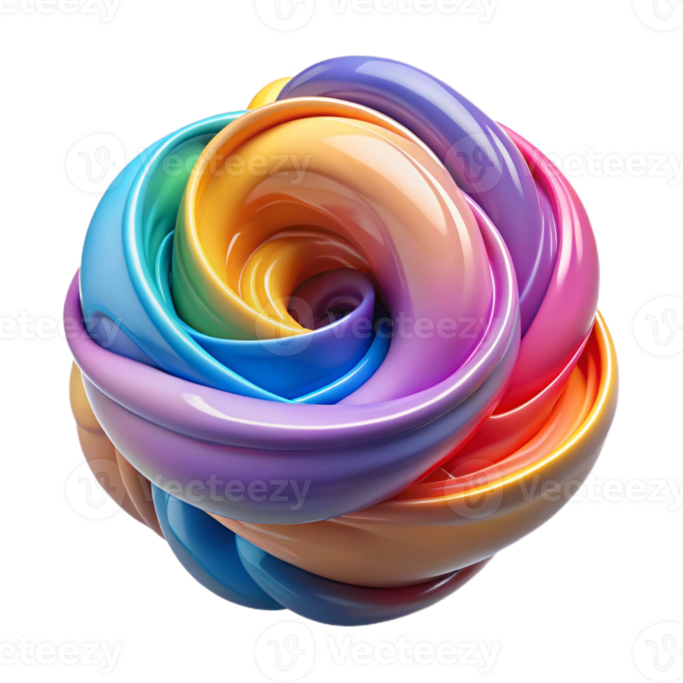 magnificent minimalist A swirling mass of colorful paint, blending and merging in a fluid, organic motion, in an abstract expressionist style genuine png