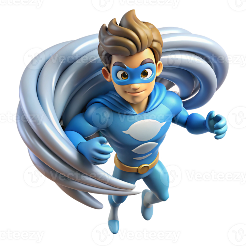 dramatic classic A wind superhero with swirling air currents around their body, translucent skin, floating in a tornado, dynamic lighting, abstract style authentic png