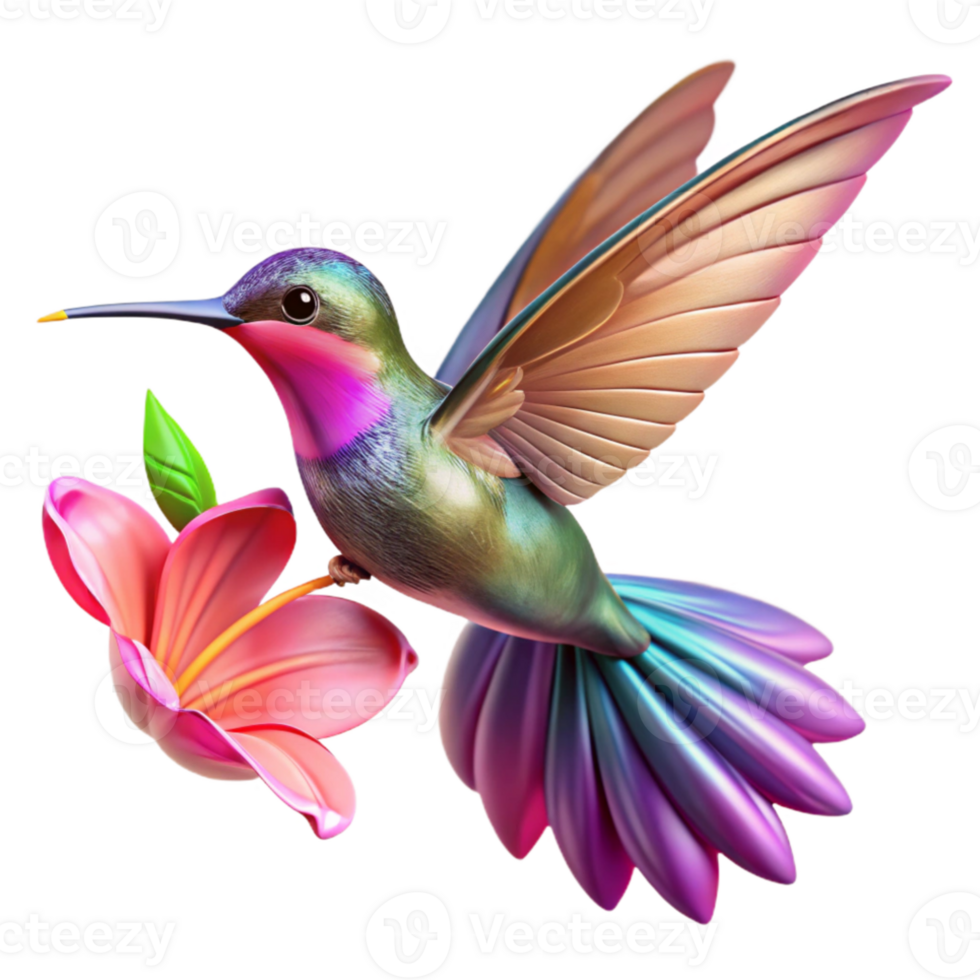 extraordinary traditional Close-up of a hummingbird hovering near a fuchsia flower, iridescent feathers shimmering, bokeh effect, vibrant colors, nature photography style exclusive png