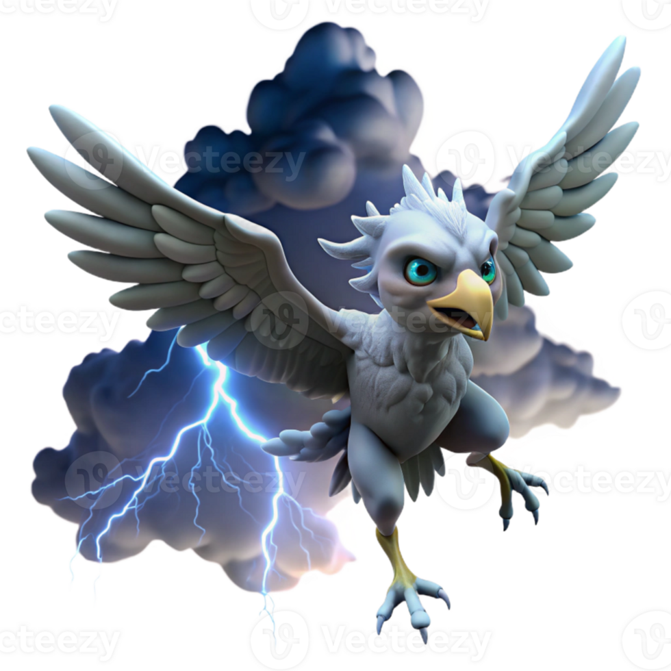 extraordinary classic A beautiful harpy soaring through a stormy sky, lightning illuminating her fierce features, in a dramatic, Baroque style genuine png