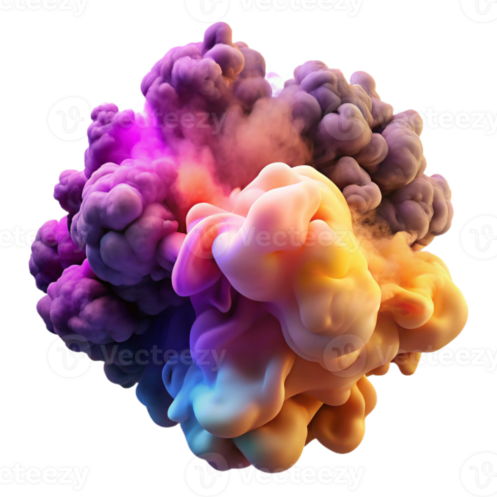 impressive vintage A swirling mass of colorful smoke and fog, lit by a dramatic, chiaroscuro lighting, baroque style premium png