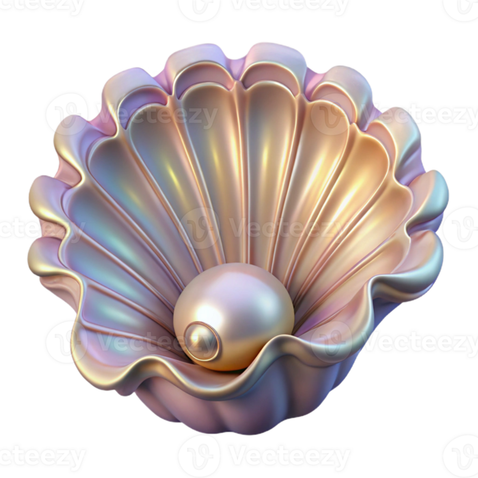 wonderful traditional A fractal pattern resembling a seashell, with intricate details and a pearly sheen, illuminated by soft, ambient light 4K png