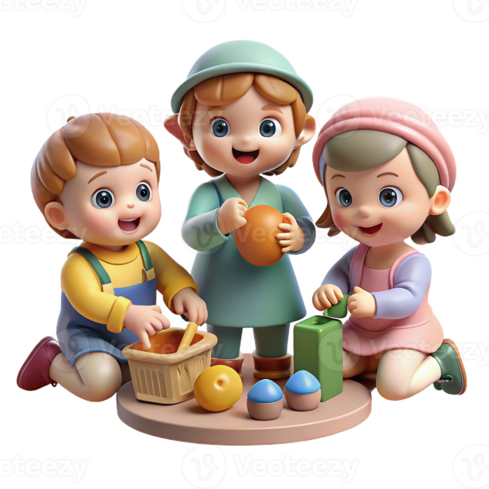 elegant contemporary A group of Victorian children playing with toys in a nursery, soft, warm lighting, Victorian illustration style professional png