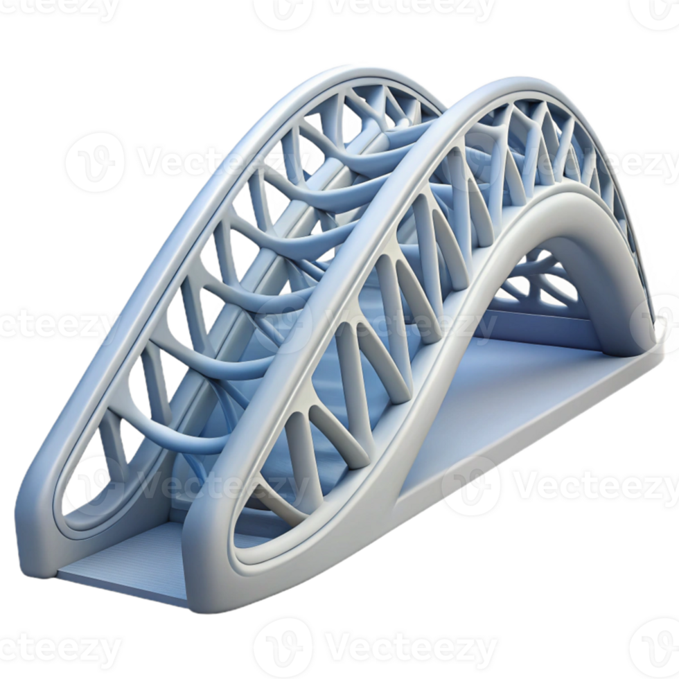 elegant classic Parametric bridge design, flowing curves, intricate geometry, futuristic engineering, urban landscape exclusive png
