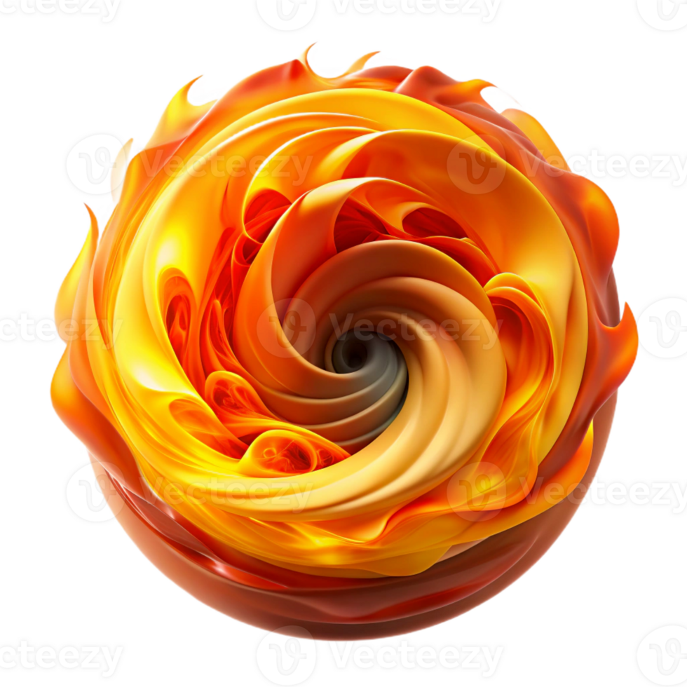 impressive traditional A swirling vortex of smoke and fire, in shades of orange, red, and yellow, illuminated by the intense heat of the flames. Style Abstract Inferno genuine png