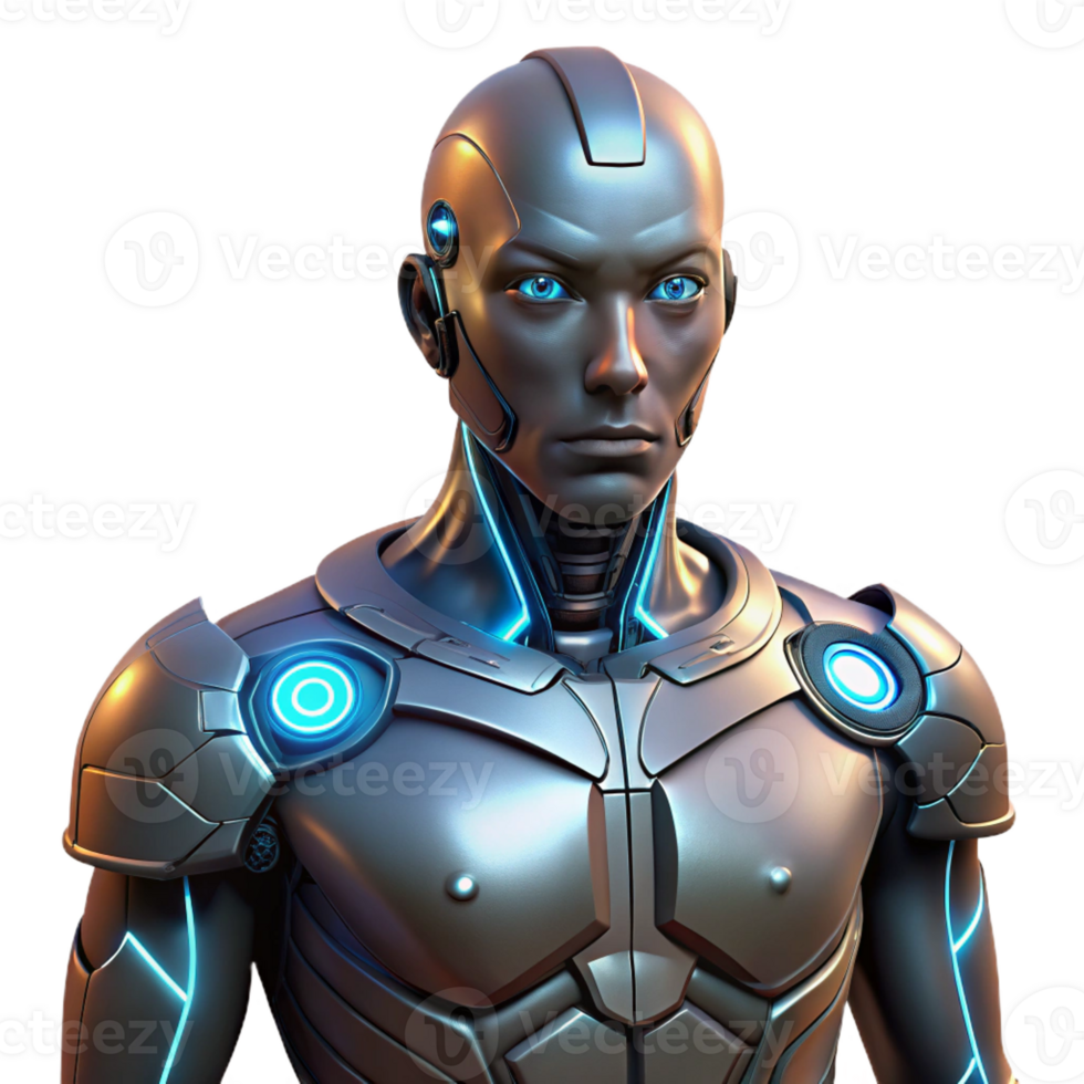 wonderful traditional A cybernetically enhanced human with glowing implants, dark and gritty, cyberpunk style, dramatic lighting professional png