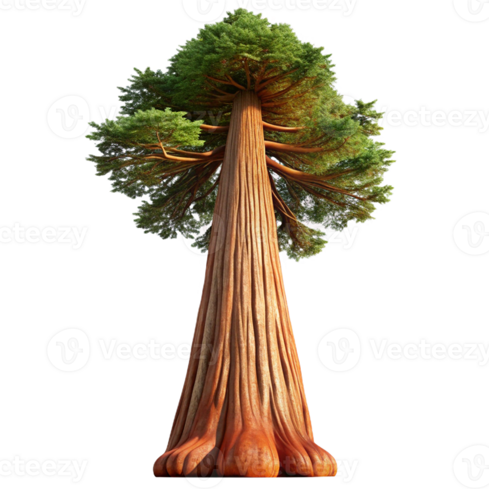 magnificent creative A giant sequoia tree reaching towards the sky, low angle shot, majestic, awe-inspiring style exclusive png