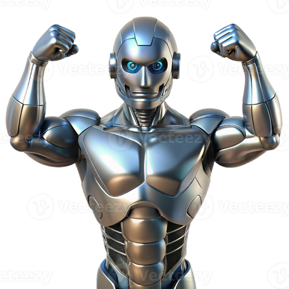 magnificent abstract A futuristic exoskeleton enhancing human strength, metallic sheen, industrial design style 4K png