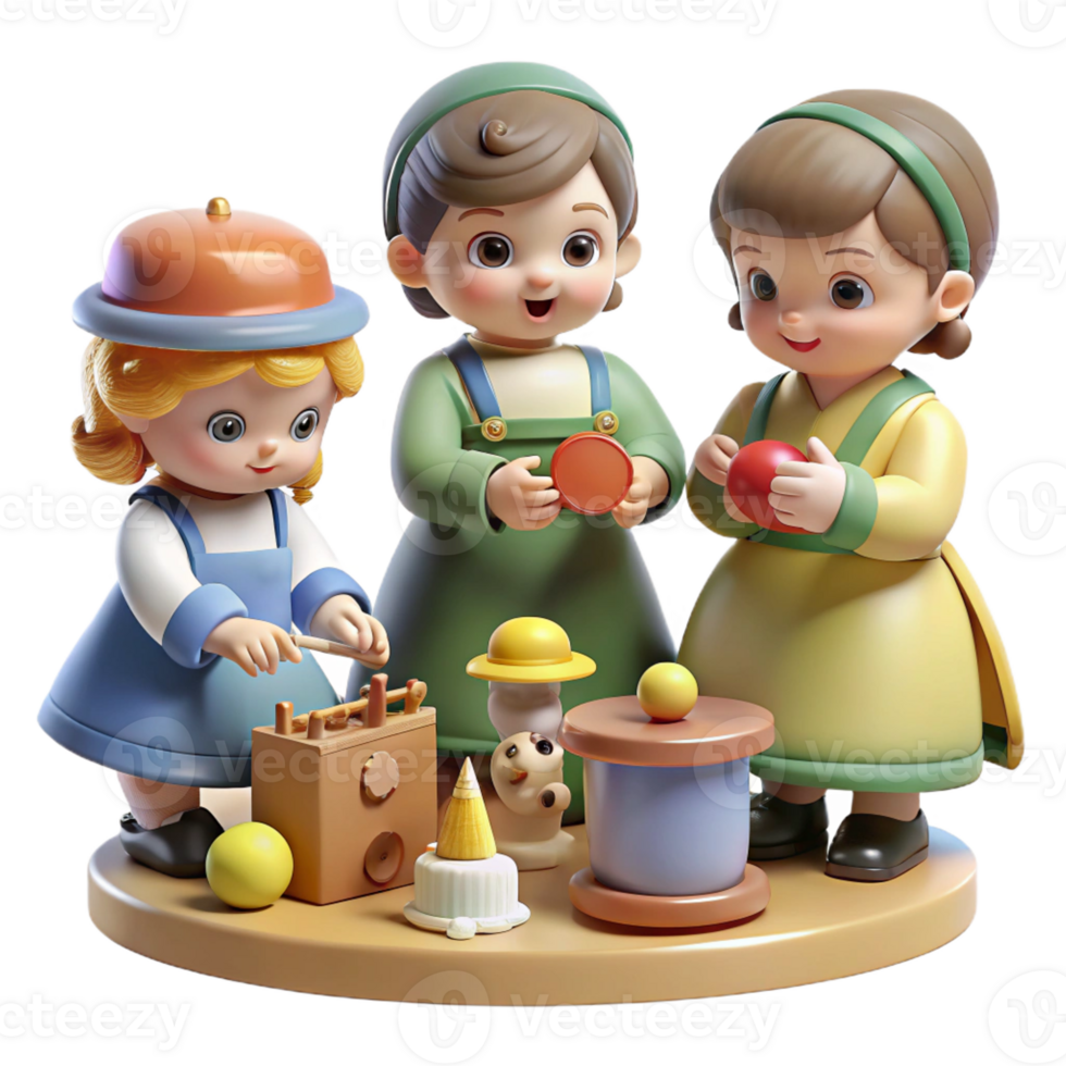 stunning creative A group of Victorian children playing with toys in a nursery, soft, warm lighting, Victorian illustration style 4K png