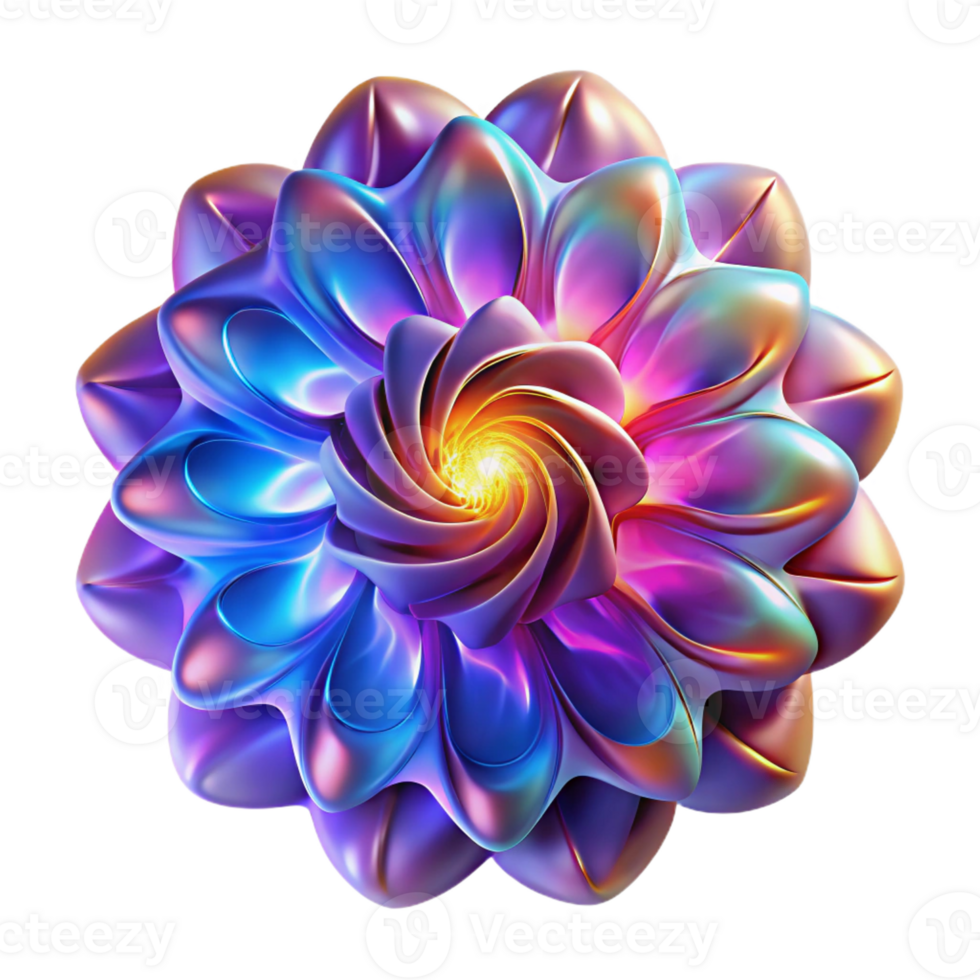 wonderful traditional A digital rendering of a fractal flame, with intricate details and vibrant colors, illuminated by a pulsating light source. Psychedelic style high quality png