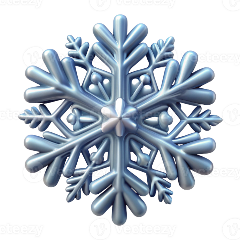 beautiful artistic A single, perfect snowflake, intricate detail, crystalline structure, macro photography style original png