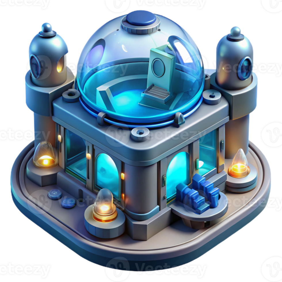 impressive creative Underwater research facility, futuristic design, glowing lights, deep ocean setting, highly detailed, authentic png