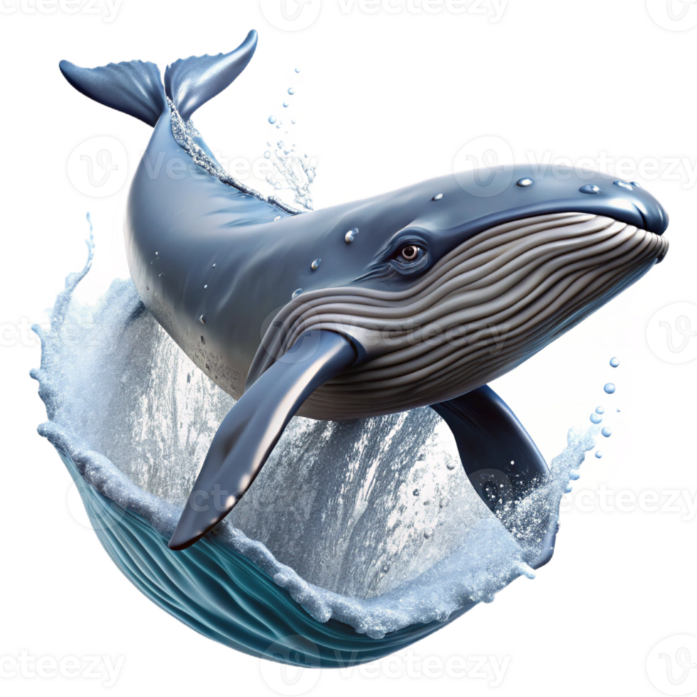 wonderful vintage A majestic humpback whale breaching the surface of the ocean, water cascading off its massive body, in a awe-inspiring, majestic style high resolution png