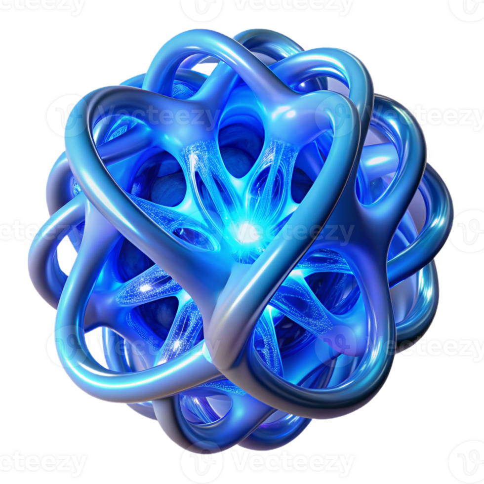 wonderful vintage Interlocking, bioluminescent tendrils forming an intricate lattice structure, emitting a pulsating, cool blue light. Rendered in a bio-art style premium png