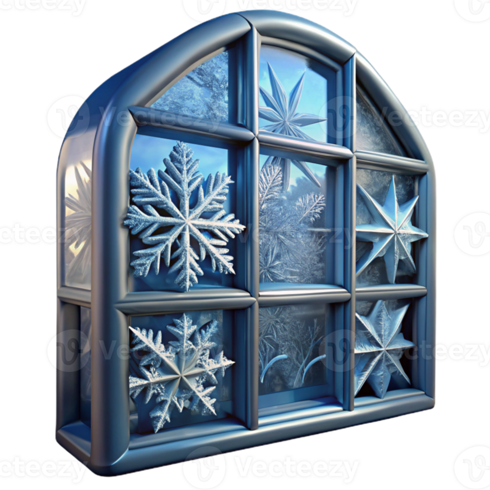 elegant abstract A close-up of frost crystals on a windowpane, intricate patterns, wintery lighting original png