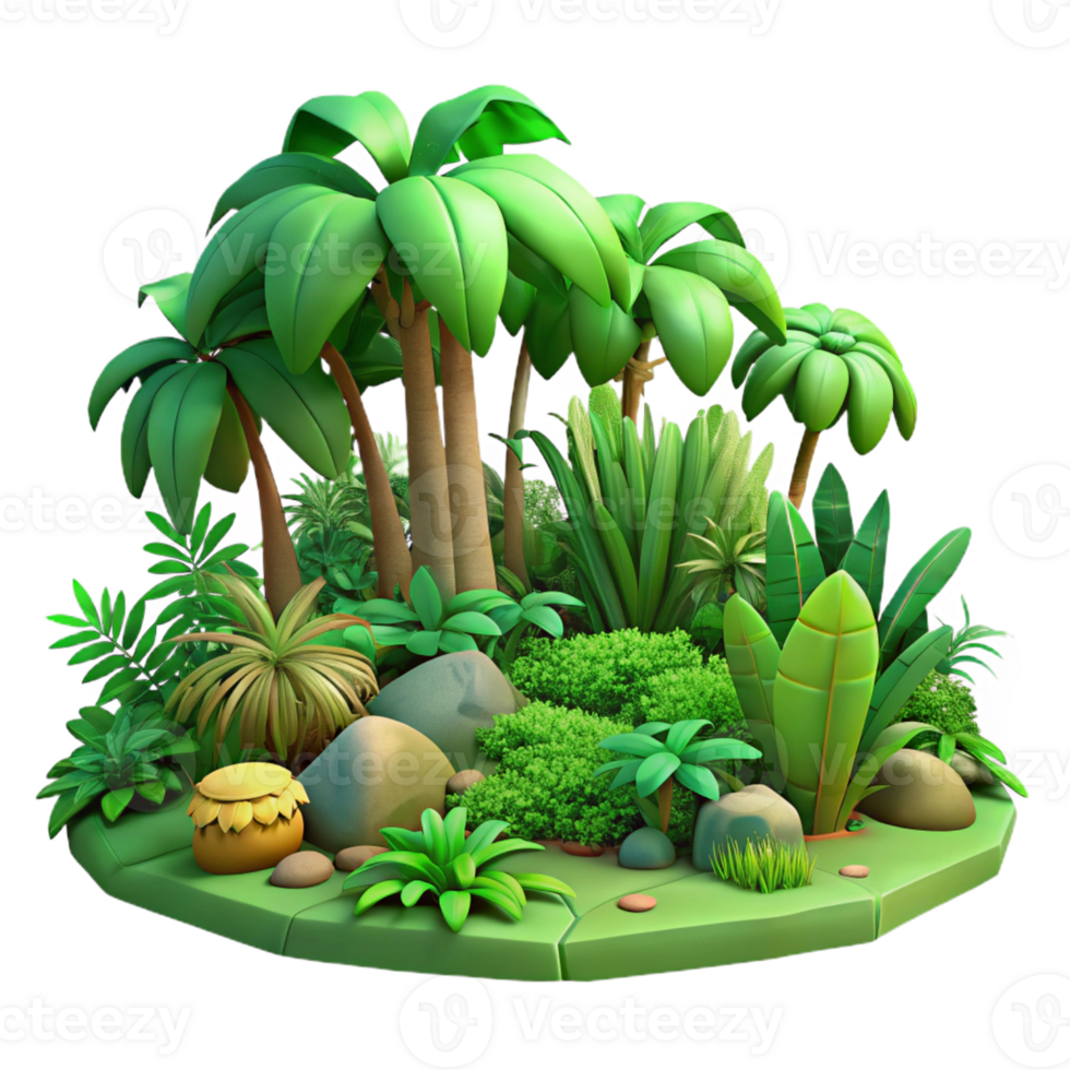 extraordinary traditional A lush, green jungle teeming with life, dappled sunlight, vibrant, exotic style high resolution png