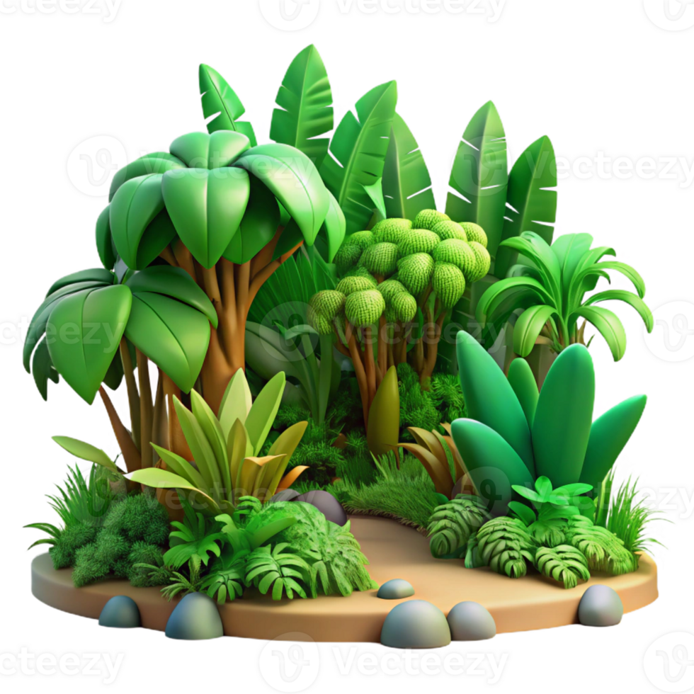 wonderful artistic A lush, green jungle teeming with life, dappled sunlight, vibrant, exotic style exclusive png