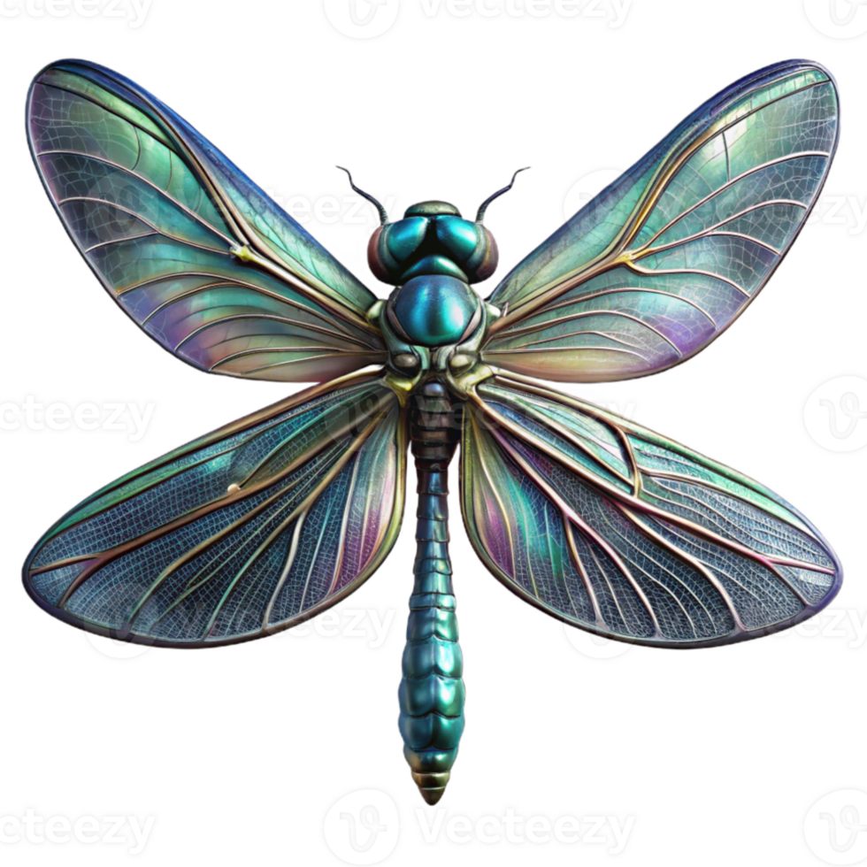 magnificent contemporary A close-up of a dragonfly's wings, intricate venation, iridescent colors, macro photography detailed png