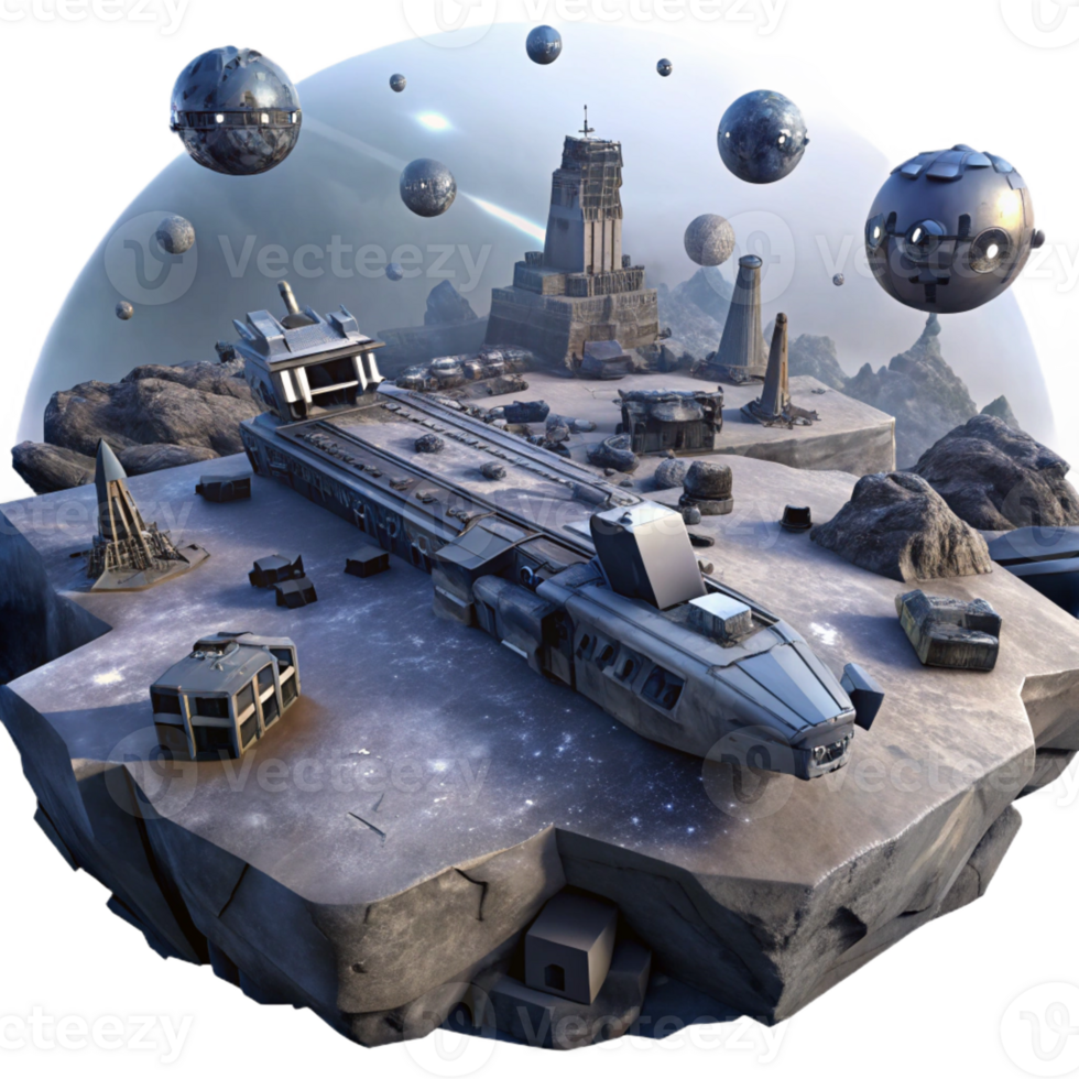 wonderful classic A spaceship graveyard, derelict ships floating in space, eerie and atmospheric, dark science fiction style detailed png