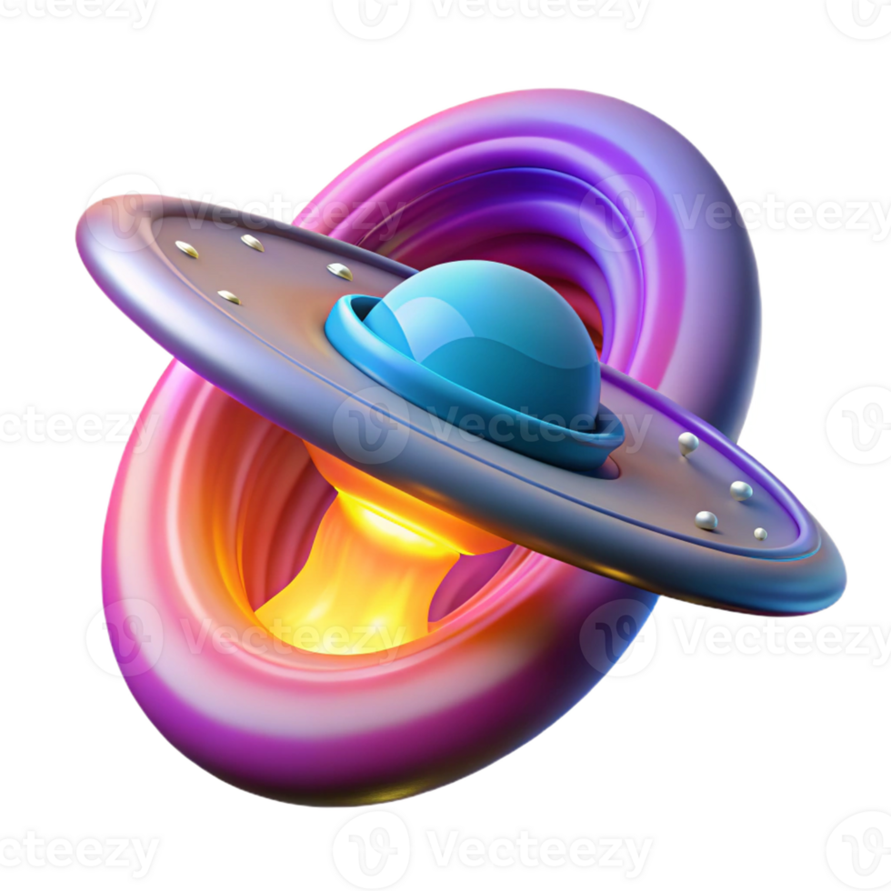 dramatic abstract A spaceship entering a wormhole, swirling colors and distorted space surrounding it, bright light emanating from the wormhole. Abstract style premium png