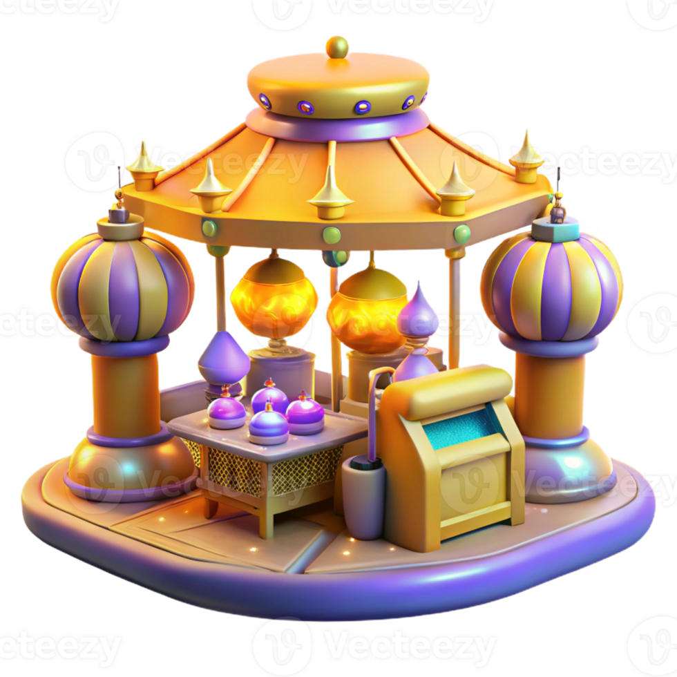 serene vintage A futuristic marketplace, filled with exotic alien goods and holographic displays, bathed in the warm, yellow light of hanging lanterns. Oriental sci-fi style, bustling atmosphere 4K png
