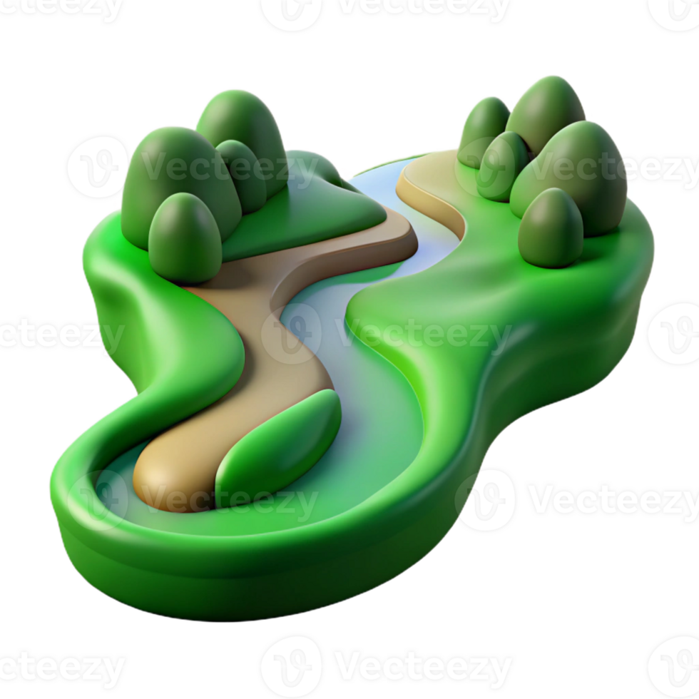 stunning traditional magnificent rustic A Winding River Snaking Through a Green Val high resolution genuine png