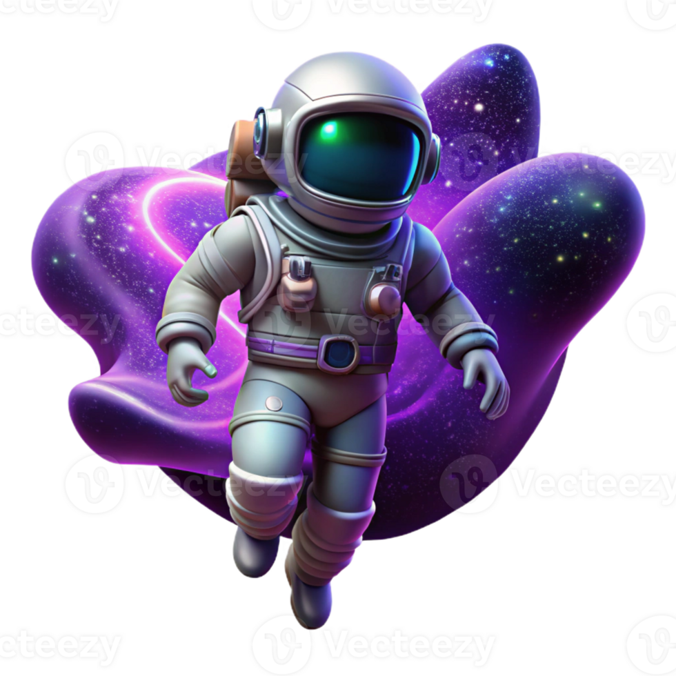 serene vintage magnificent modern A Lone Astronaut Clad in a Bioluminescent professional 4K png