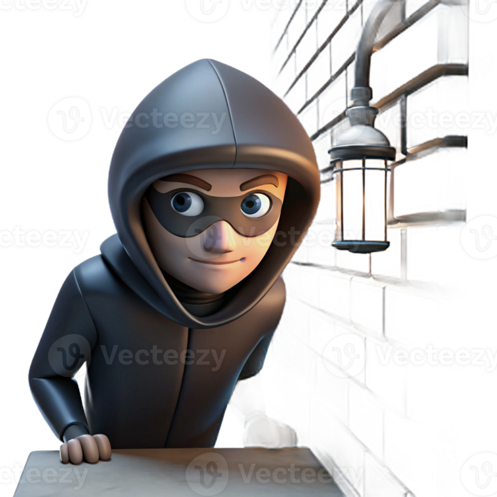 dramatic creative magnificent rustic A Cunning Rogue Hiding in the Shadows Dim premium 4K png