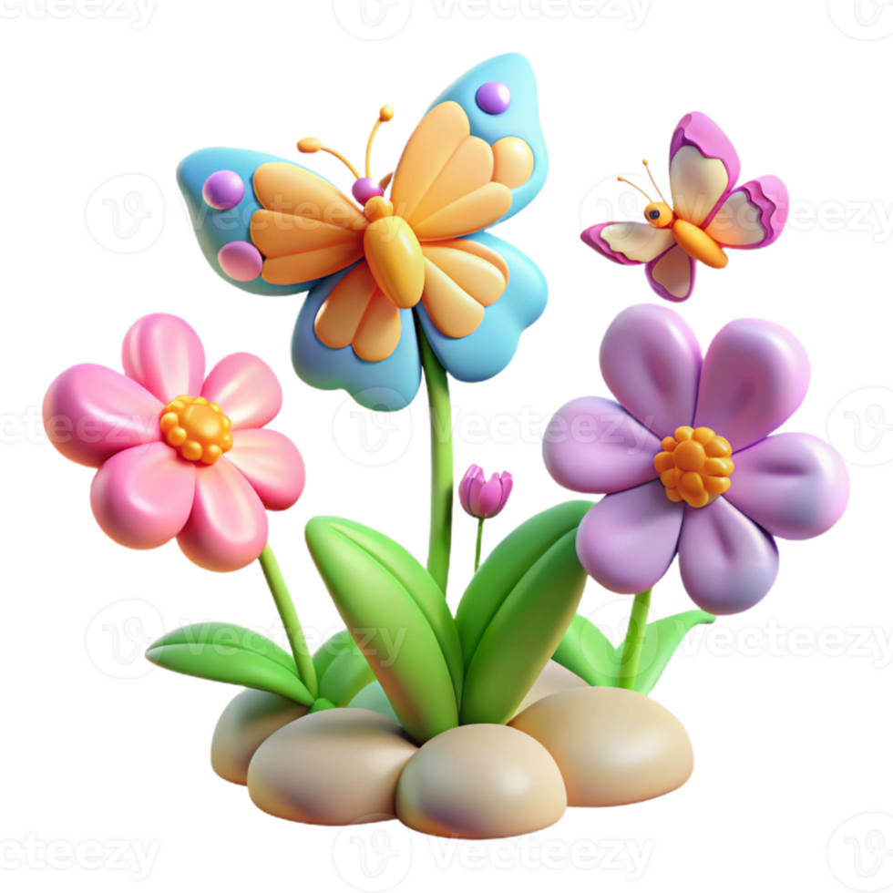 serene traditional stunning modern A Group of Butterflies Fluttering Around detailed detailed png