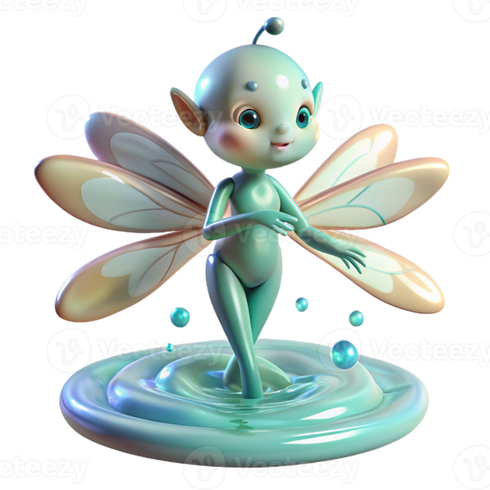magnificent minimalist wonderful minimalist A Delicate Sprite with Dragonfly Wings authentic high resolution png