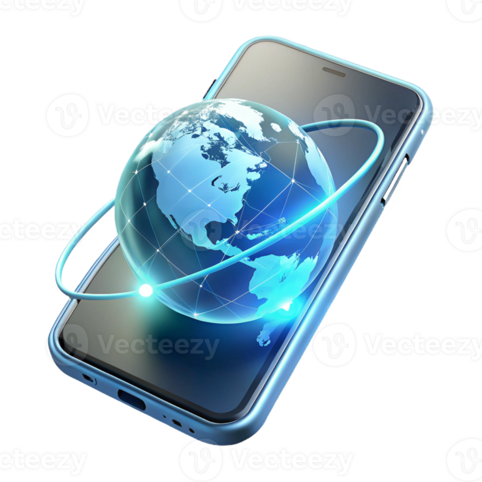 extraordinary classic serene creative A Sleek Transparent Smartphone Displaying authentic authentic png