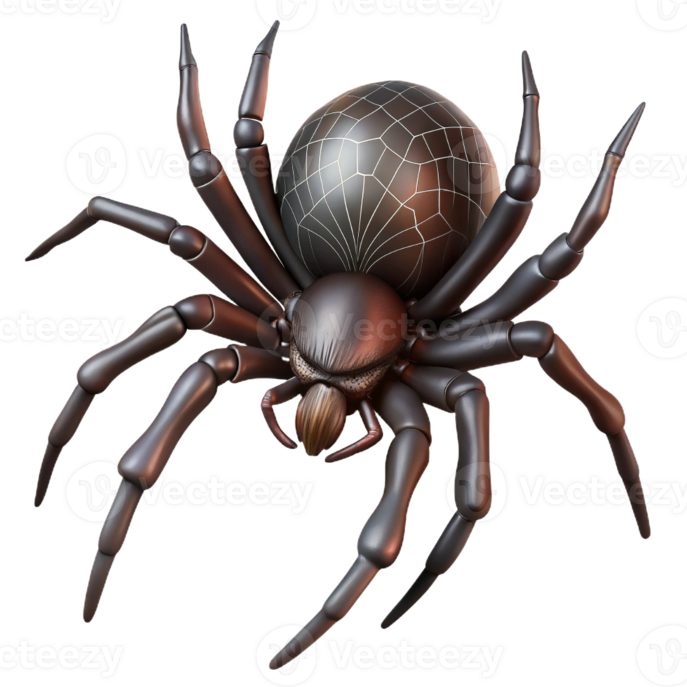 extraordinary creative beautiful creative A Creepy Spider Spinning a Web Close Up premium authentic png